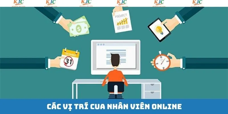 Một số vị trí việc làm online đang tuyển dụng